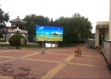 Exhibición llevada a todo color al aire libre de la publicidad P10, pantalla video llevada 220V/110V de la pared