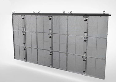 Consumo de energía media transparente de la pantalla LED de la instalación rápida 400W/M2