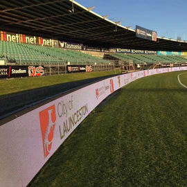 Echada al aire libre SPCC del pixel de la pantalla LED 6m m del perímetro del estadio/material del gabinete de la aleación del magnesio