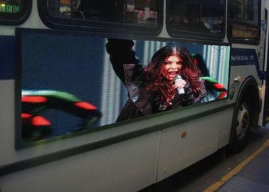 Echada móvil impermeable al aire libre del pixel de la pantalla LED 6m m del remolque para la publicidad del autobús