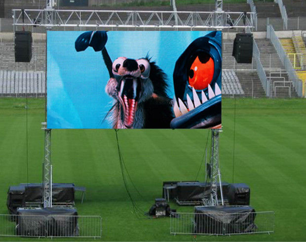 Tablero de pantalla al aire libre impermeable de la pantalla LED P4.81mm a todo color 1R1G1B para la demostración