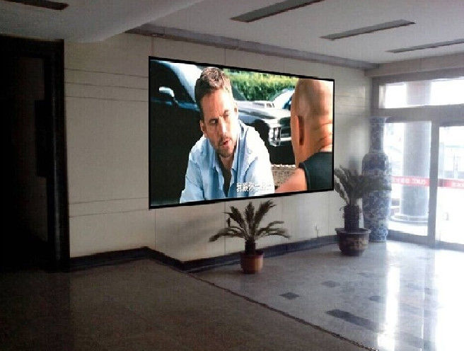 Instalación fija del pequeño del pixel de la echada 3m m LED gabinete video interior de la pared 480mm*540m m