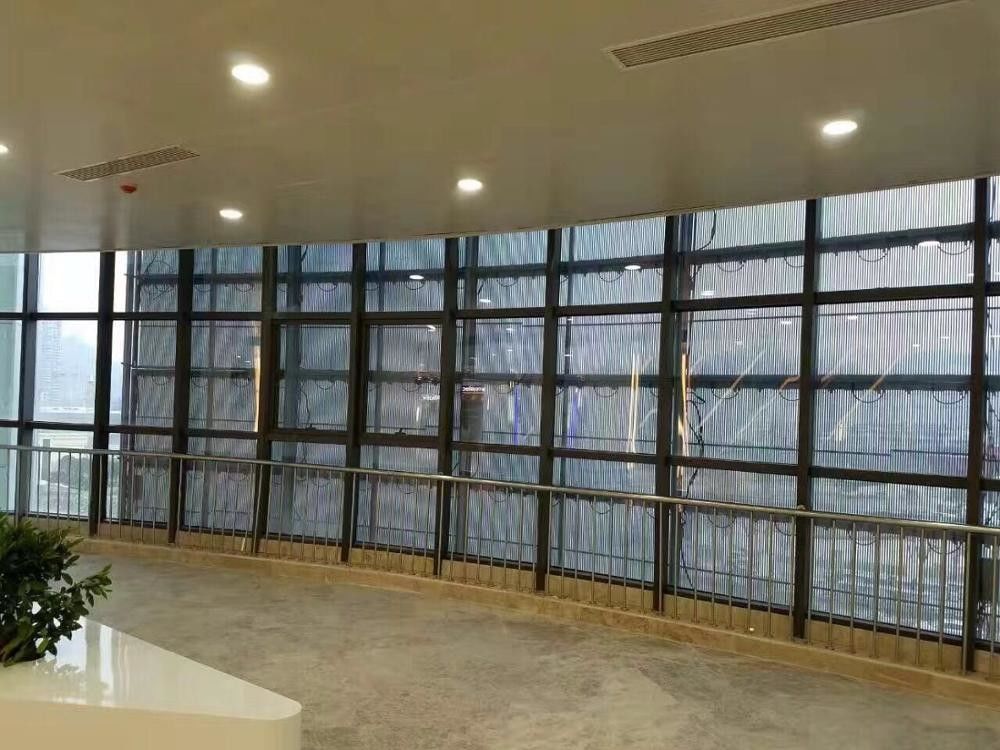 Pantalla publicitaria impermeable voltaje de entrada AC110/220V de P20 de la cortina del LED